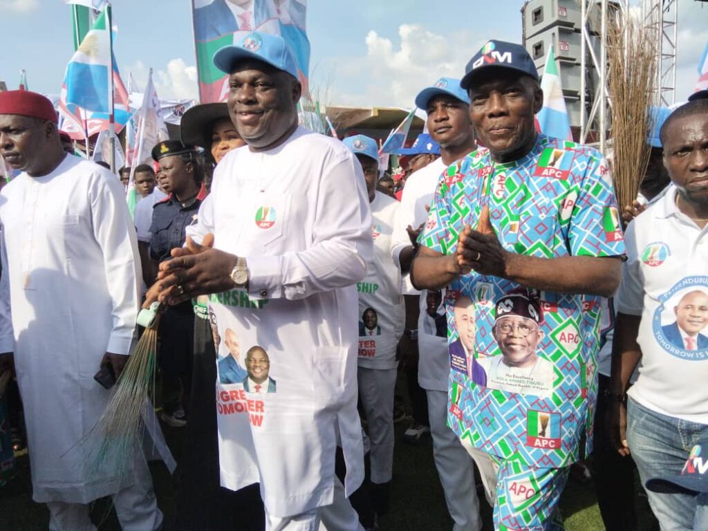 Arrival of the Enugu State APC Chairman, Dr. Martins Chukwunweike