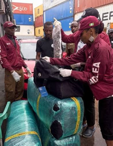 NDLEA officials at the scene