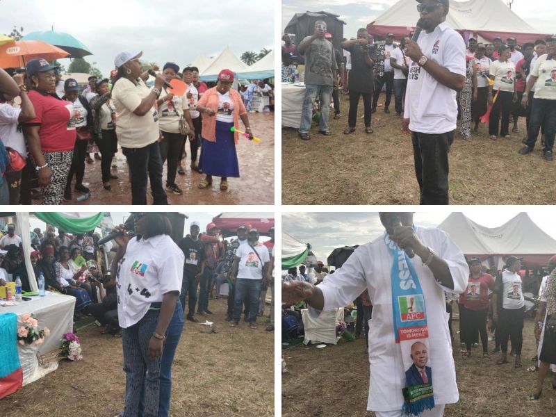 APC Honourables during the Ugbakwa Ward mobilisation ahead of the Nkanu East election.