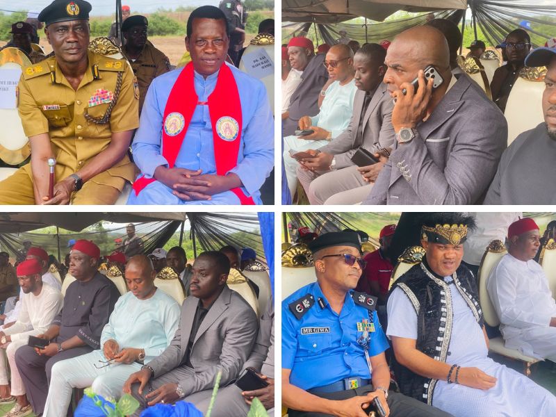A Cross Section of Political, Religious and Traditional Leaders at the Unveiling of Hossana Estate