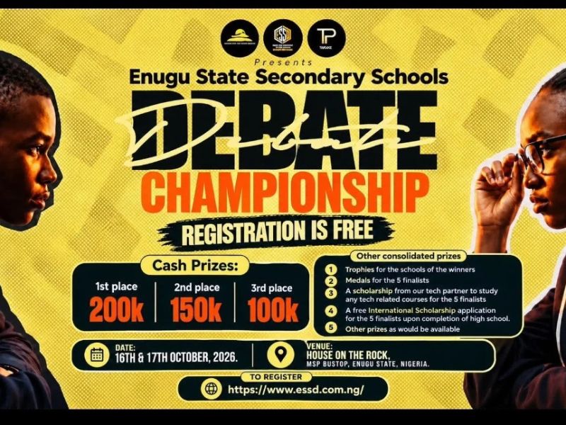 CIC Wins Enugu Schools Debate as CSDA Boss Urges Students to Embrace Discipline