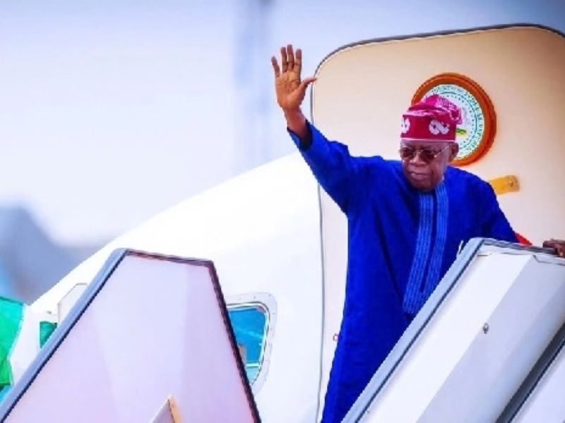 Tinubu Returns to Abuja After Six-Day Stay in Lagos