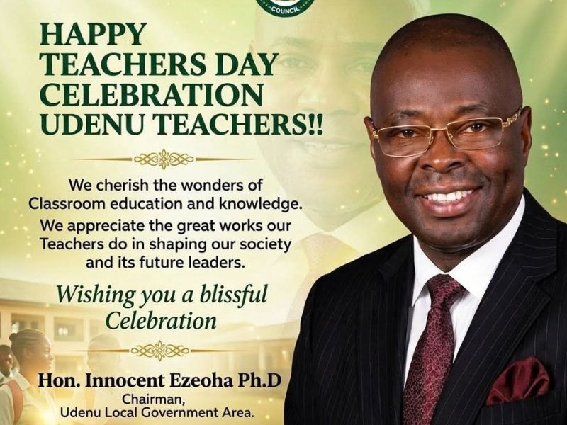 Udenu Chairman Celebrates Teachers, Commends Mbah’s Smart Green Schools