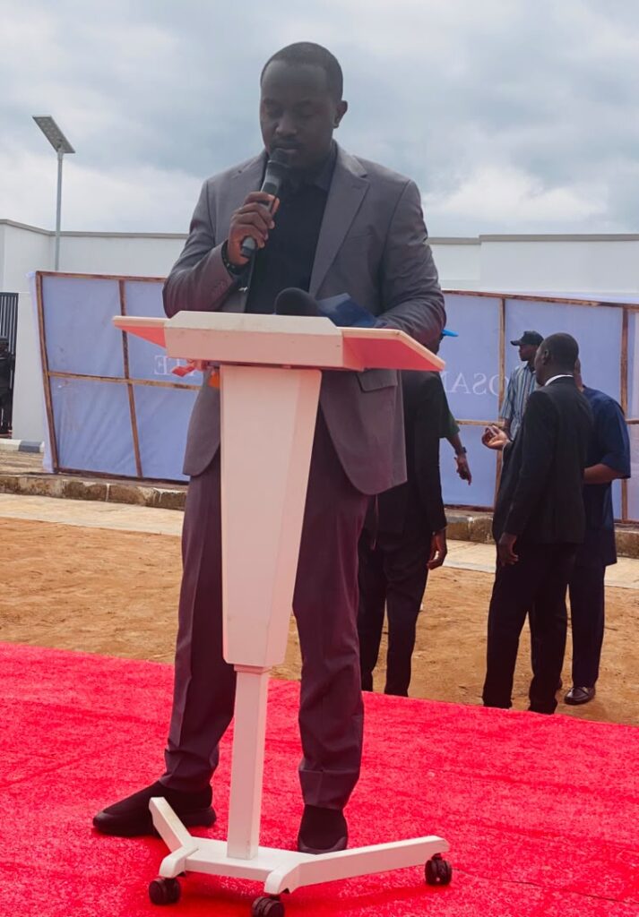 Arch. Dr. Chibuikem Onyekachi Emmanuel, MD Powell Homes and Shelters Limited, Delivering his Speech at the Unveiling of Hossana Estate, Ibagwa Nike.